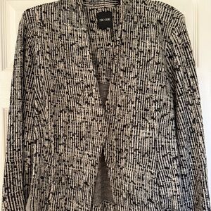 NIC+ZOE Women's Textured Black and Gray Blazer